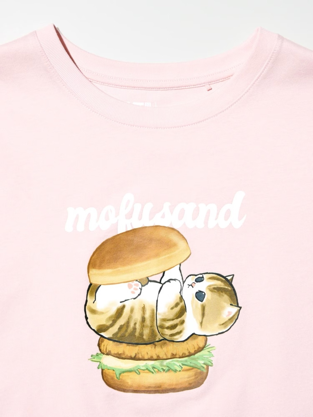 Uniqlo Pink Mofusand Breadmeow Shirt